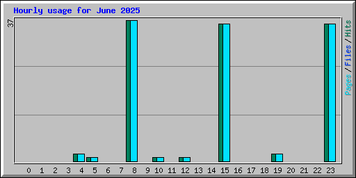 Hourly usage for June 2025
